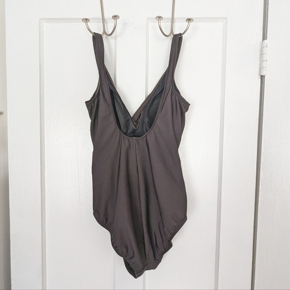 Miraclesuit brown size 12 (?) wrap style swimsuit - Picture 2 of 4